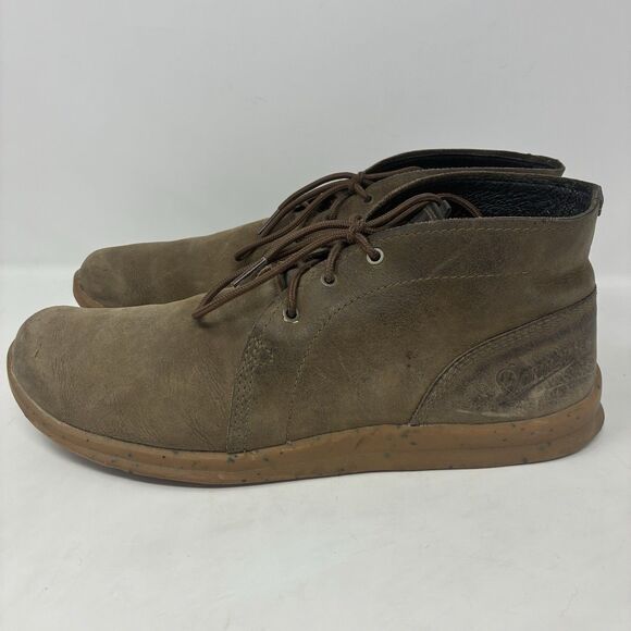 Danner Boots Mens 10 D Pilgrim Chukka Bracken Leather Shoes Brown Suede 37641
